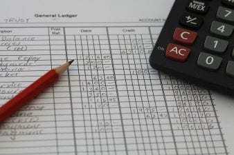 Accounting Ledger on desk